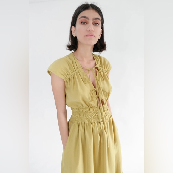 🫒Winona🫒 Boho Dress / Olive / Size L - Picture 6 of 11